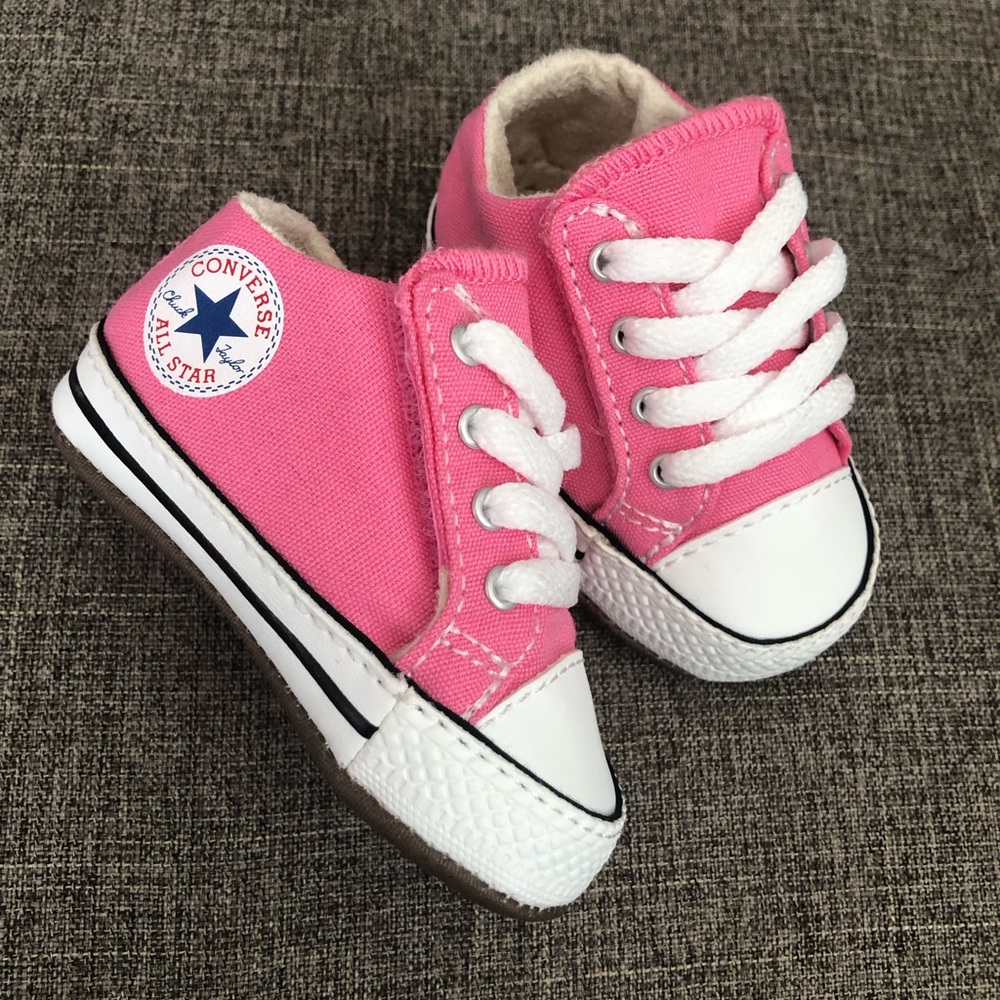 Pink baby converse size 1